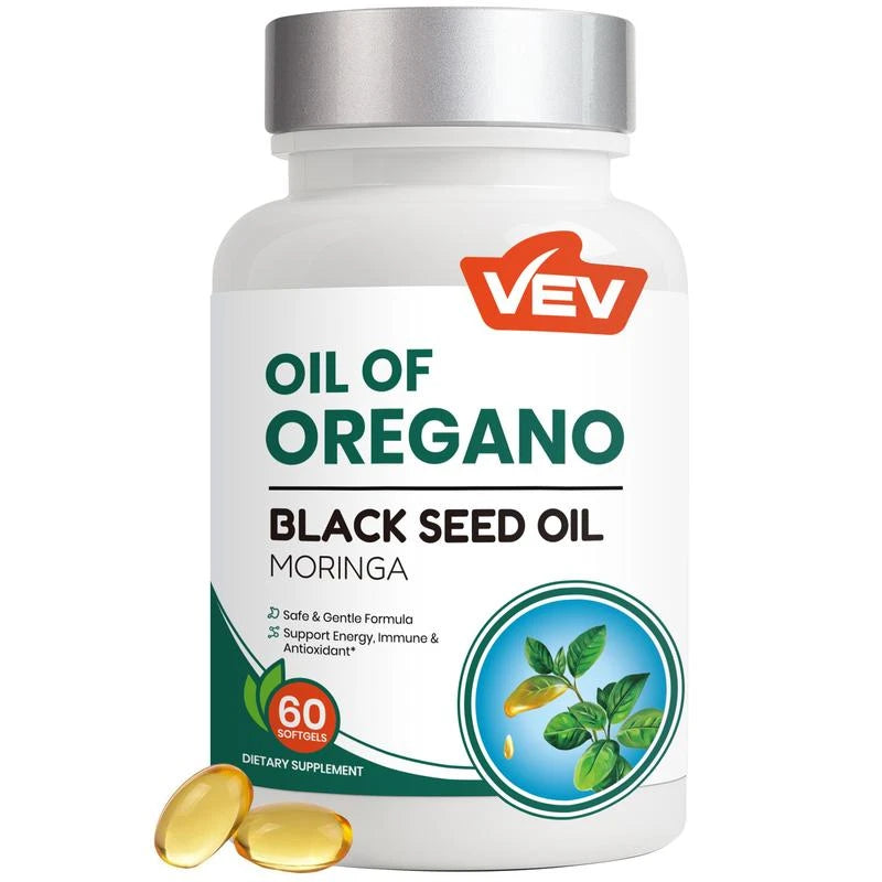 Aceite de Orégano + Aceite de Semilla Negra y Moringa