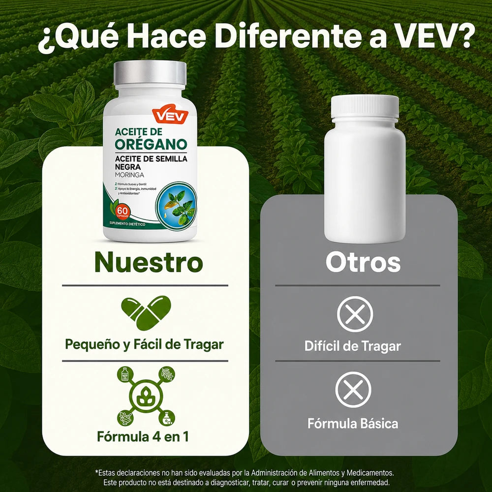 Aceite de Orégano + Aceite de Semilla Negra y Moringa